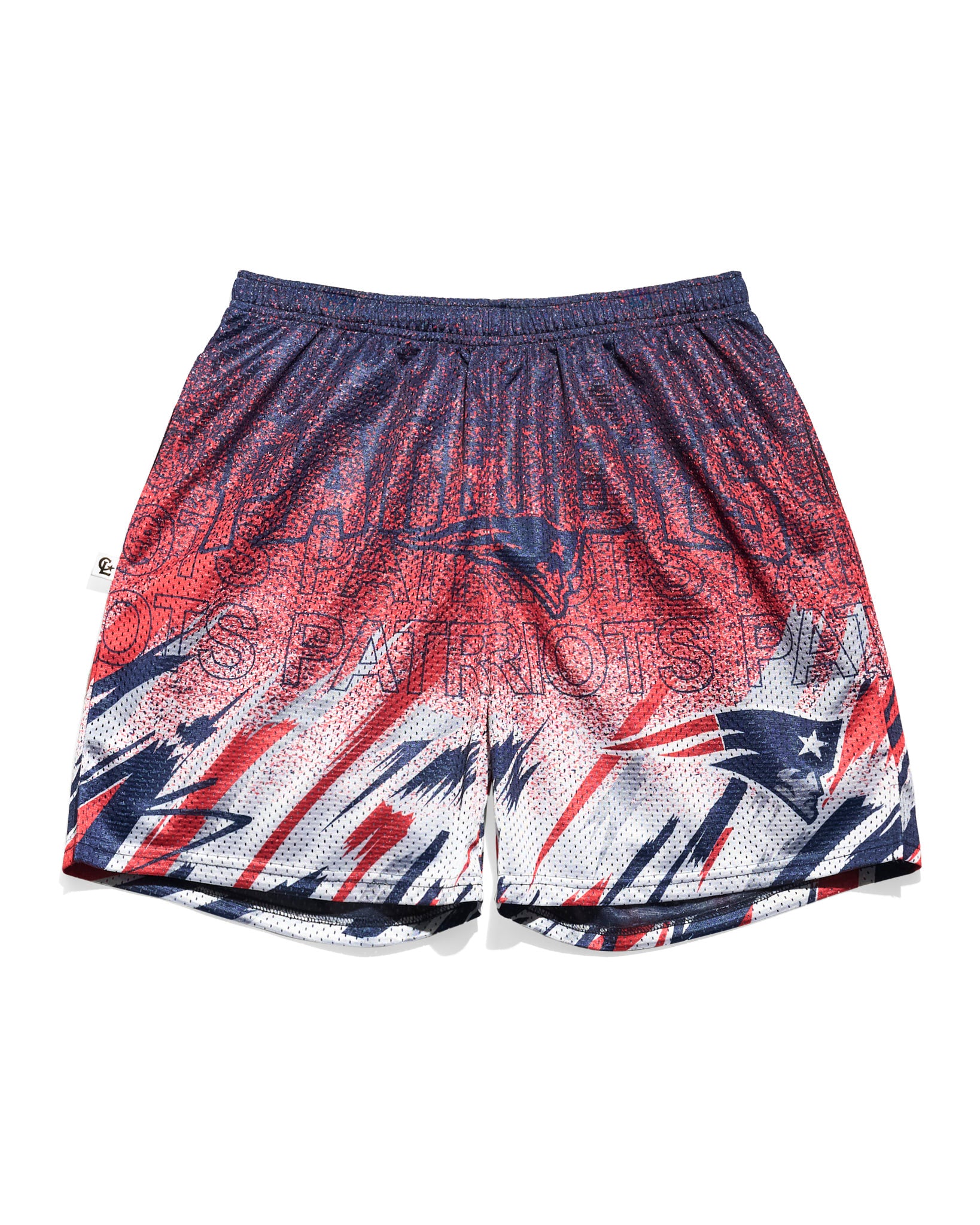 New England Patriots Sketch Retro Shorts