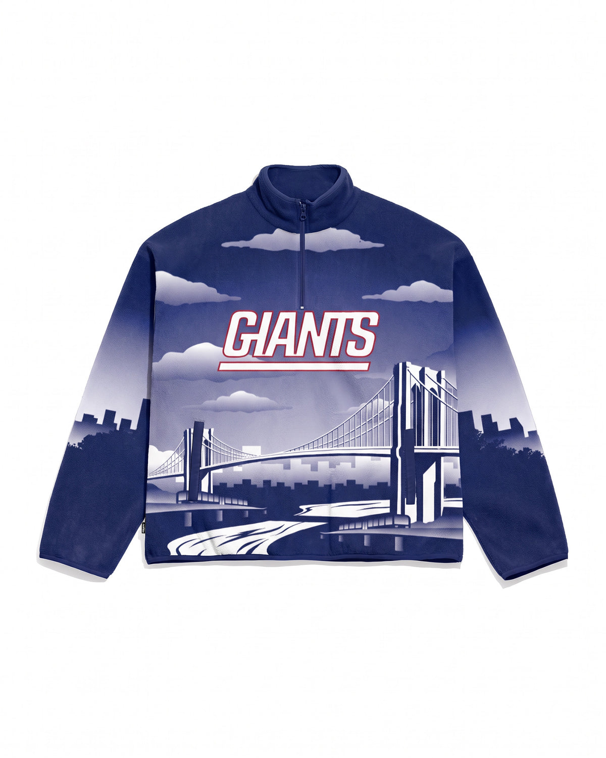 New York Giants Landscape Quarter Zip Microfleece Pullover