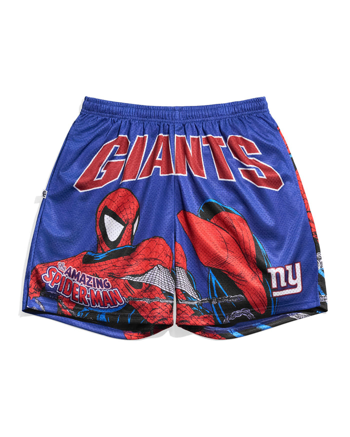 New York Giants & Spider-Man Retro Shorts