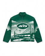 New York Jets Landscape Quarter Zip Microfleece Pullover