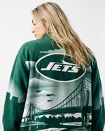 New York Jets Landscape Quarter Zip Microfleece Pullover