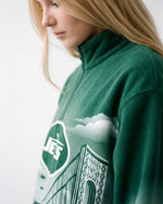 New York Jets Landscape Quarter Zip Microfleece Pullover
