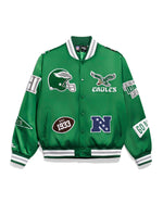 Philadelphia Eagles Kelly Green Satin Pennant Jacket