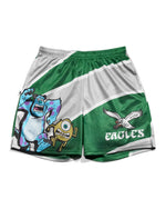 Philadelphia Eagles Classic & Monsters, Inc. Stripes Retro Shorts
