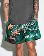 Philadelphia Eagles Kelly Green Big Logo Retro Shorts