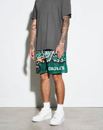 Philadelphia Eagles Kelly Green Big Logo Retro Shorts