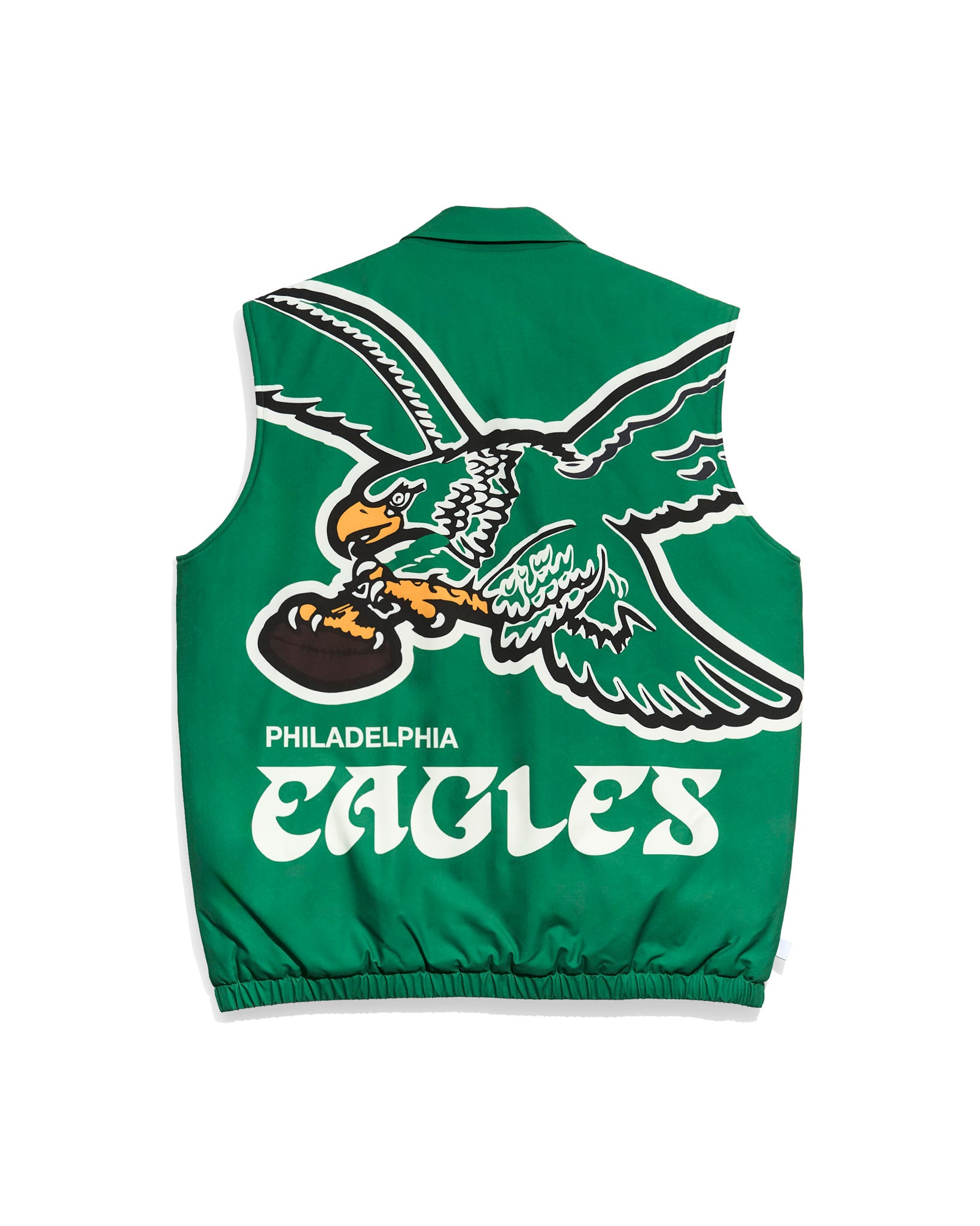 Philadelphia Eagles Kelly Green Big Logo Puffer Vest