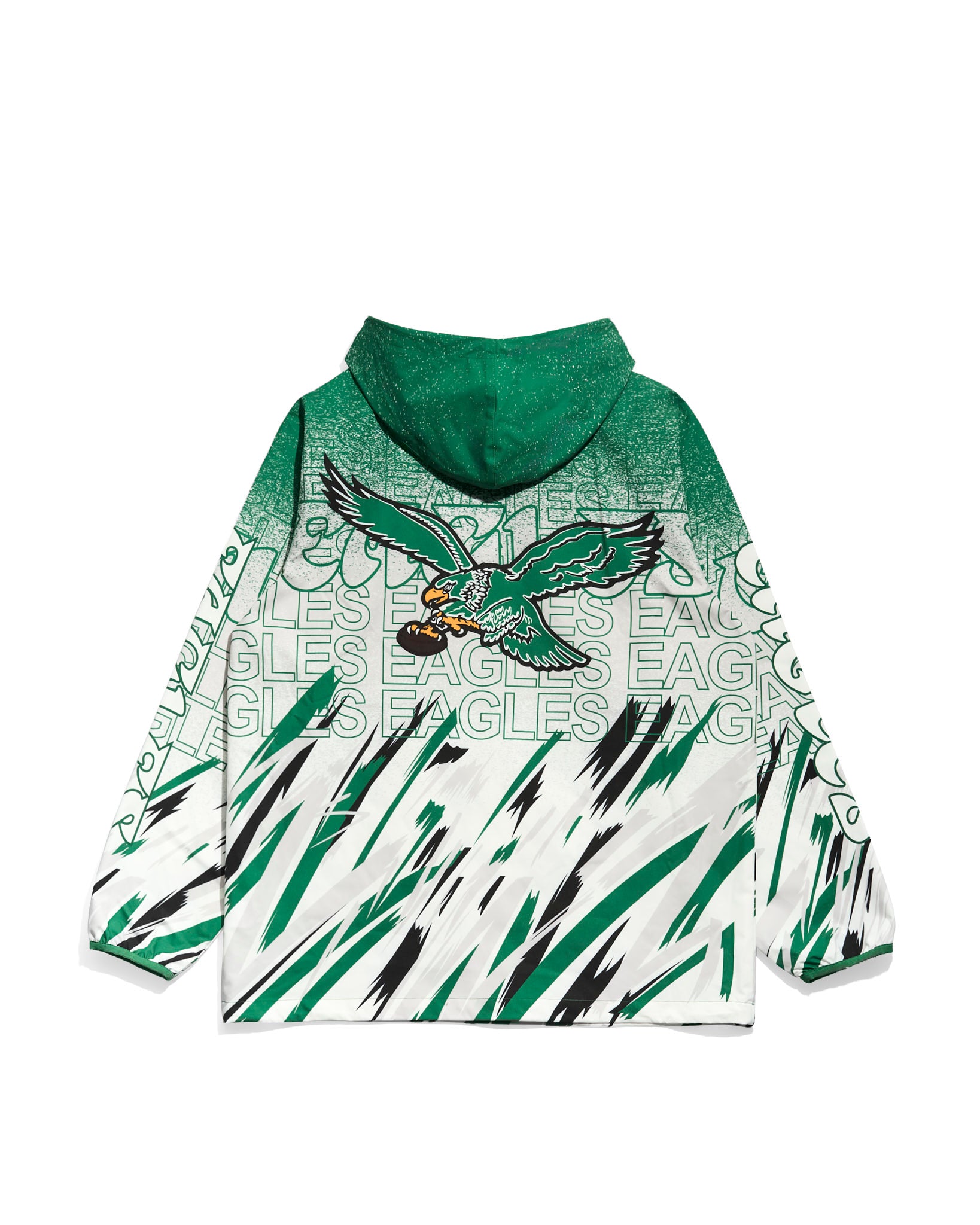 Philadelphia Eagles Kelly Green Classic Sketch Anorak Jacket