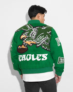 Philadelphia Eagles Kelly Green Pennant Varsity Jacket