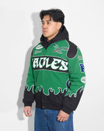 Philadelphia Eagles Kelly Green Premium Racing Jacket