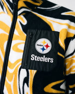 Pittsburgh Steelers Marble Full Zip Microfleece