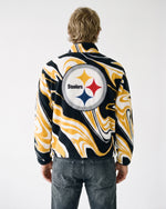 Pittsburgh Steelers Marble Full Zip Microfleece