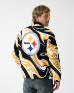 Pittsburgh Steelers Marble Full Zip Microfleece