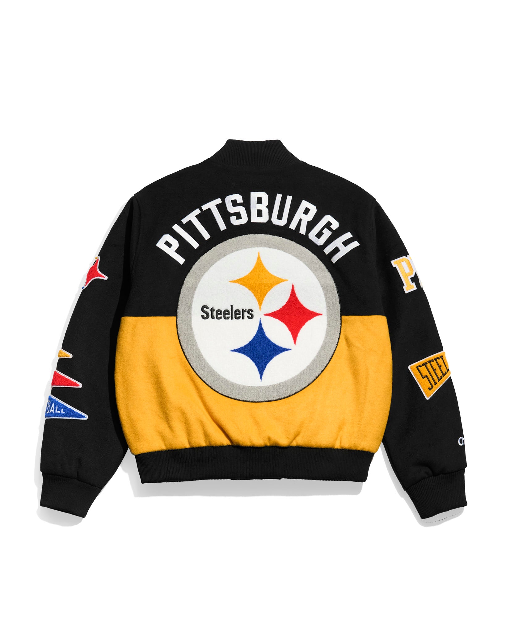 Pittsburgh Steelers Pennant Varsity Jacket