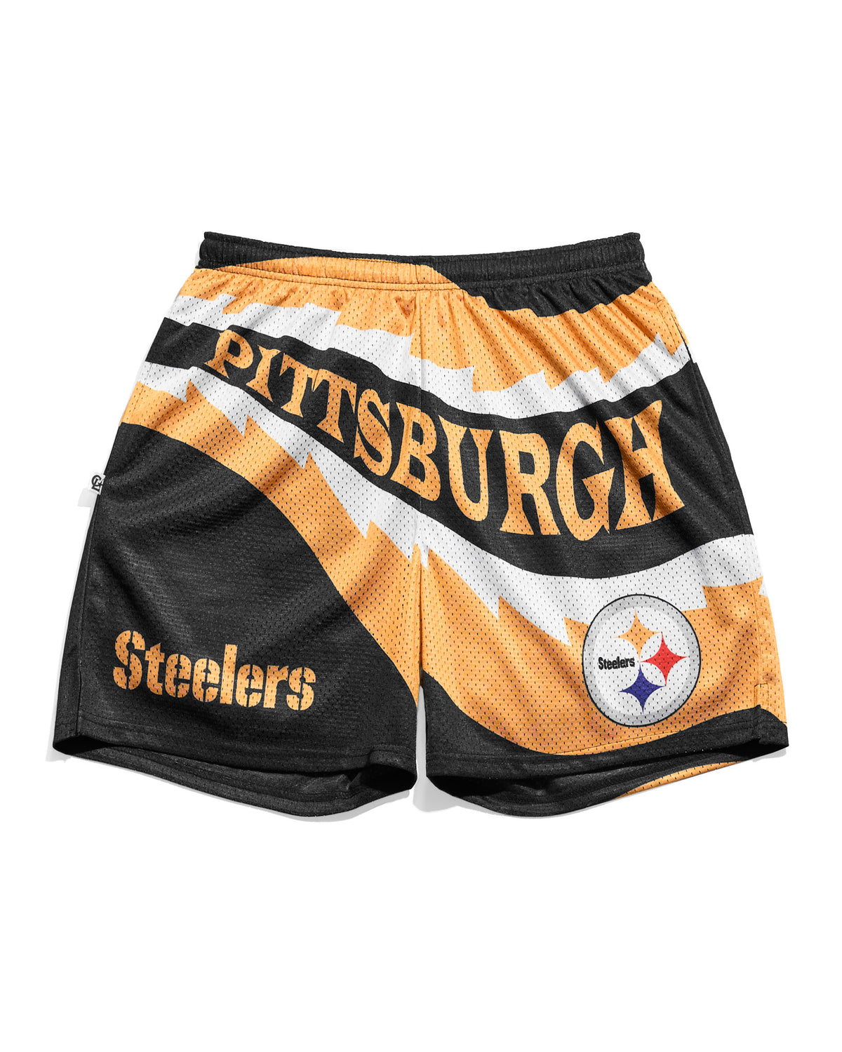 Pittsburgh Steelers Saw Blade Retro Shorts