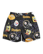 Pittsburgh Steelers & SpongeBob SquarePants Retro Shorts