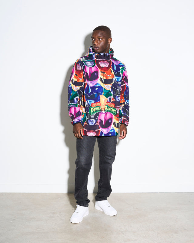 Power Rangers Art Heads Anorak Jacket Chalk Line Apparel