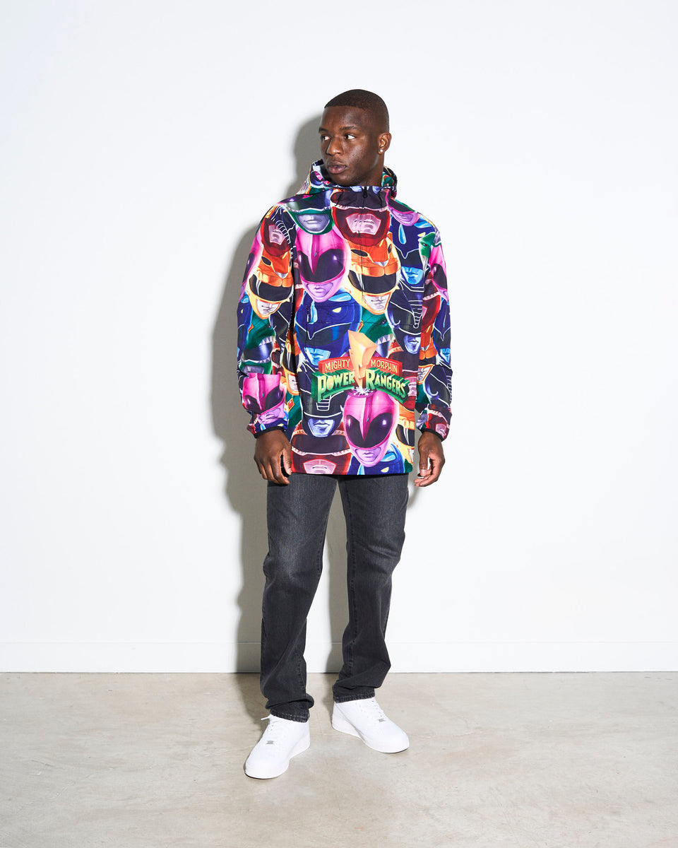 Power Rangers Art Heads Anorak Jacket Chalk Line Apparel