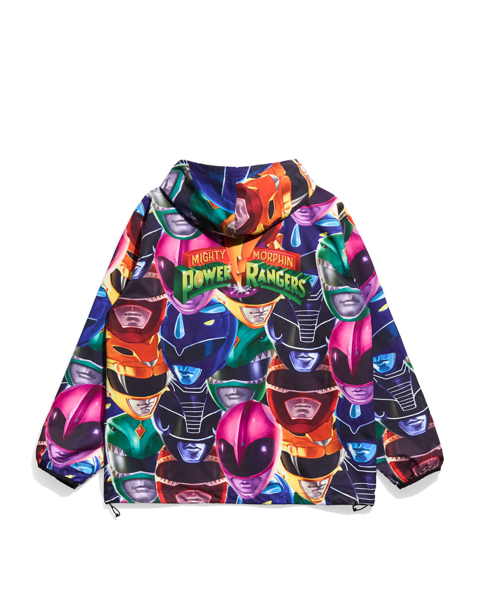 Power Rangers Art Heads Anorak Jacket Chalk Line Apparel