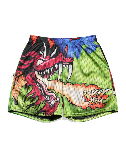 パンツ FIRE SHORTS MASSES 'SHORTS FIRE'ショーツ ファイヤー 柄 ファイアー