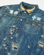 Rey Mysterio Printed Denim Jacket