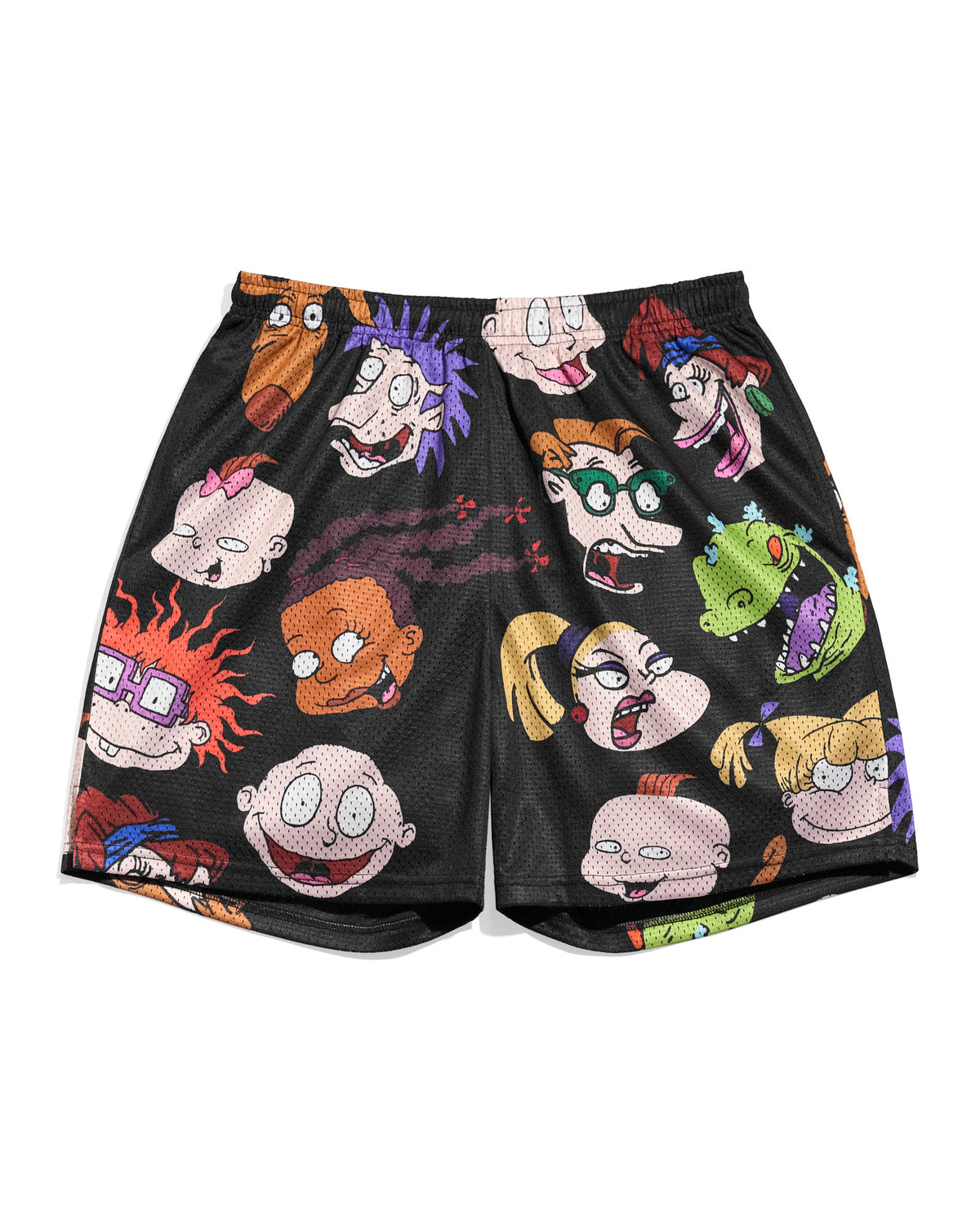 Rugrats Character AOP Black Retro Shorts