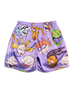 Rugrats Character AOP Purple Retro Shorts