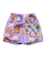 Rugrats Character AOP Purple Retro Shorts