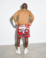 San Francisco 49ers Big Logo Retro Shorts