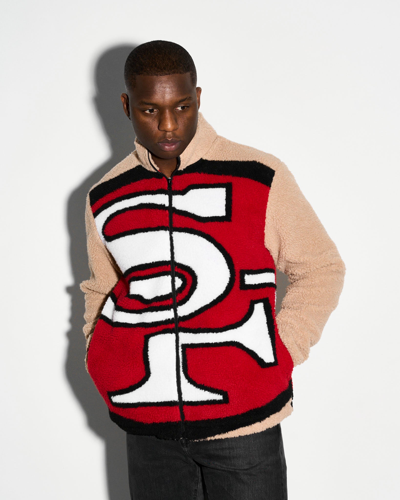 San Francisco 49ers Big Logo Sherpa Jacket