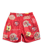 San Francisco 49ers & SpongeBob SquarePants Retro Shorts
