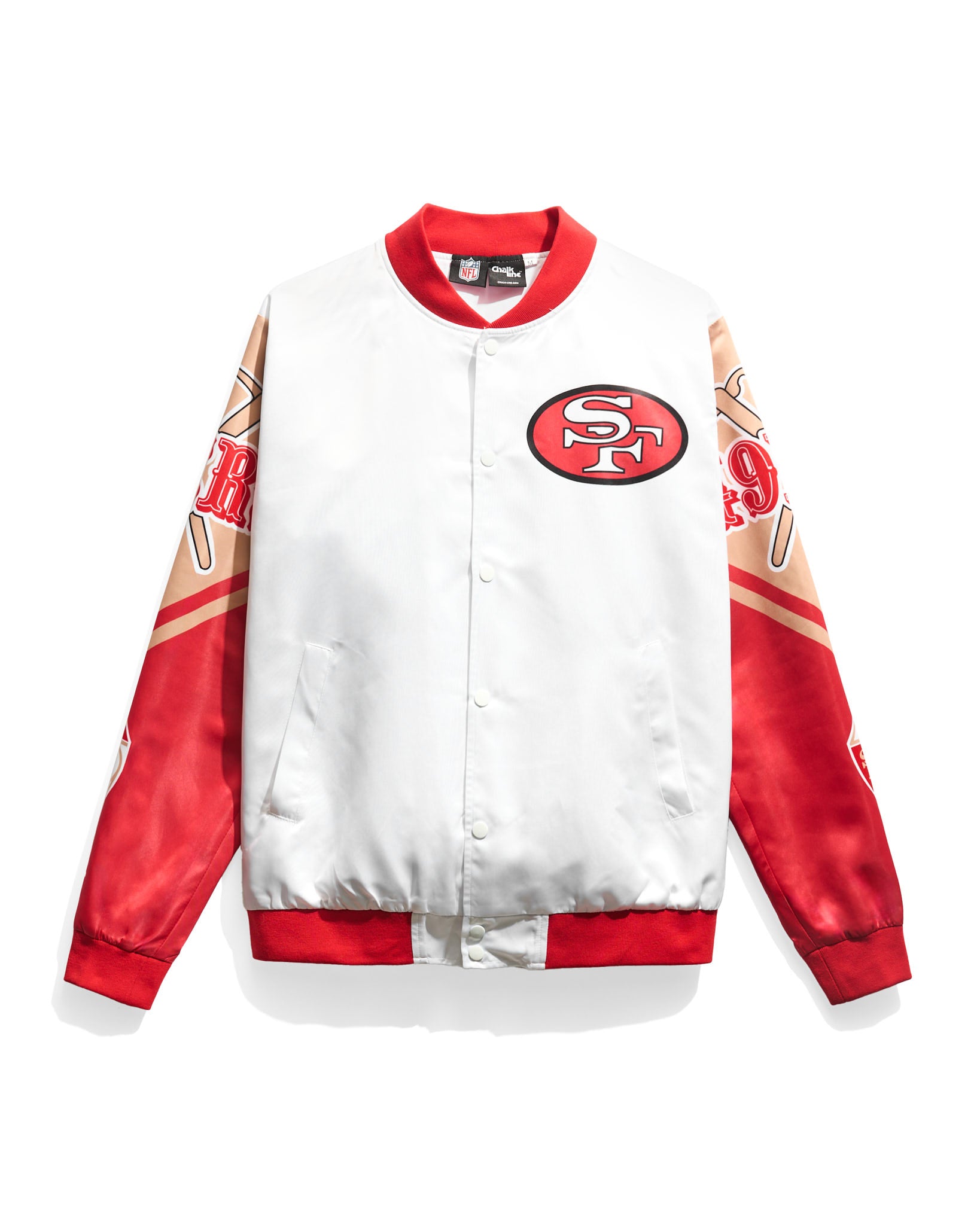 San Francisco 49ers Gold Digger OG Fanimation Satin Jacket – Chalk Line ...