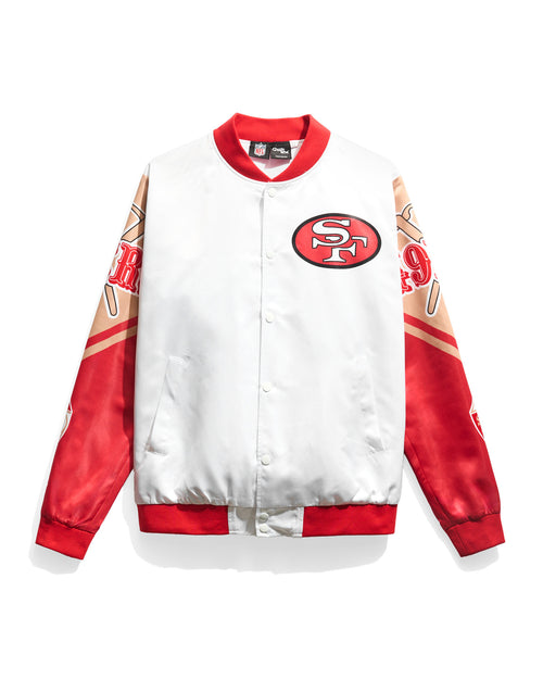 49ers Gold Satin Jacket  Vintage 90s San Francisco 49ers Jacket