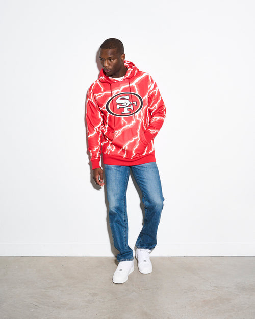 San Francisco 49ers Lightning Hoodie – Chalk Line Apparel