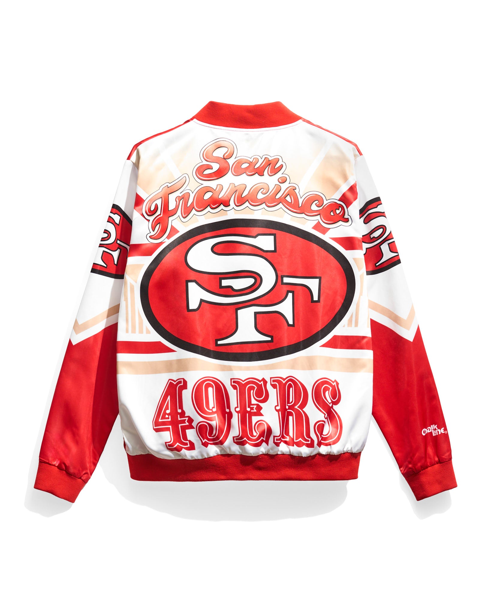 San Francisco 49ers Logo Fanimation Satin Jacket