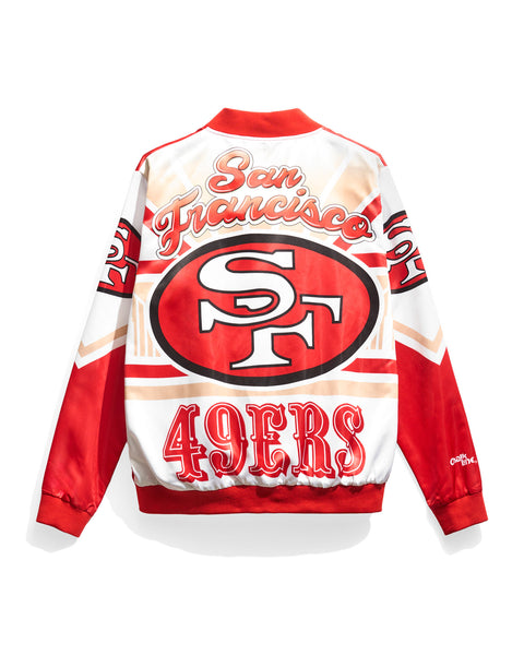 Vintage San Francisco 49ers Satin Chalkline Super hot Bowl Jacket S