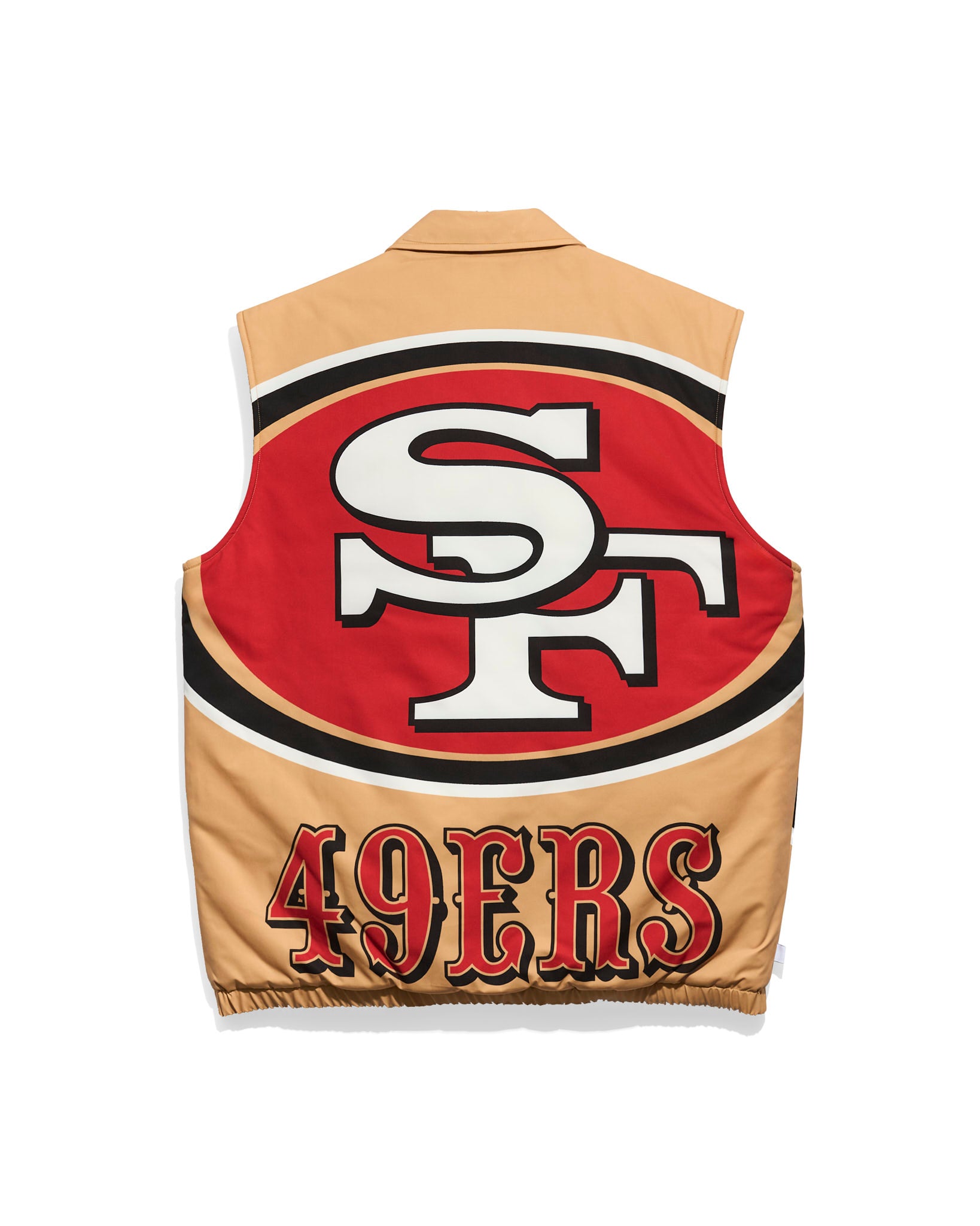 San Francisco 49ers Retro Big Logo Quilted Puffer Vest