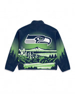 Seattle Seahawks Landscape Quarter Zip Microfleece Pullover