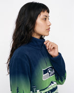 Seattle Seahawks Landscape Quarter Zip Microfleece Pullover