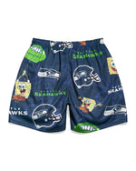 Seattle Seahawks & SpongeBob SquarePants Retro Shorts