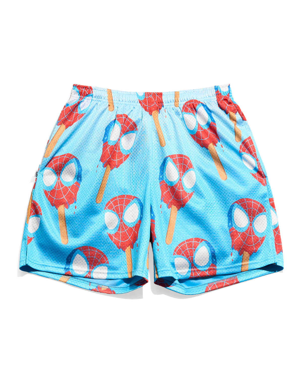 Spider-Man Ice Cream Blue Retro Shorts