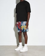 Spider-Man Marvel Comics Trading Card Retro Shorts