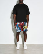 Spider-Man Marvel Comics Trading Card Retro Shorts