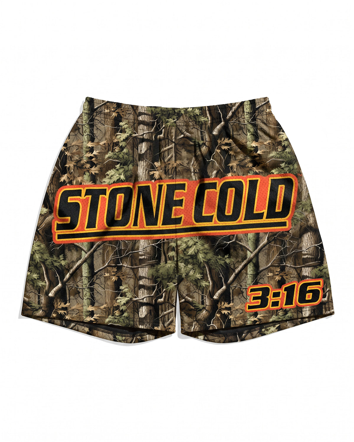 Pre-order |  Stone Cold Tree Camo Retro Shorts