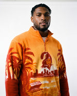 Tampa Bay Buccaneers Classic Landscape Quarter Zip Microfleece Pullover