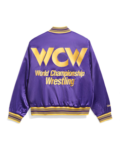 WCW Purple Quilted Satin Jacket