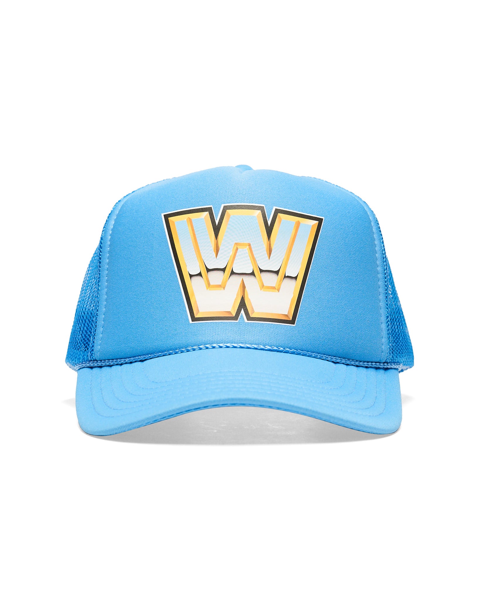 WWE OG Logo Blue Trucker Hat