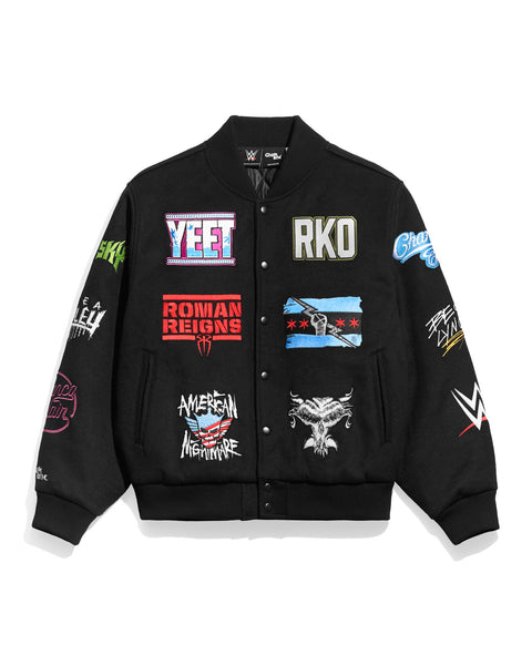 WWESuperstarLogosVarsityJacket
