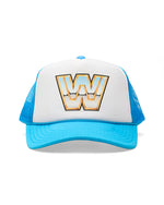 WWE OG Logo Blue Trucker Hat