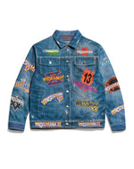 WrestleMania 1-21 Logo Print Denim Jacket